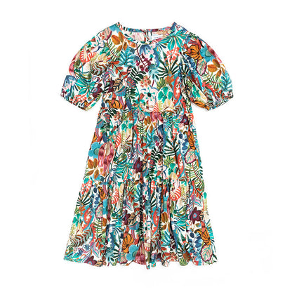 Jungle Trip Tiered Dress for Ladies
