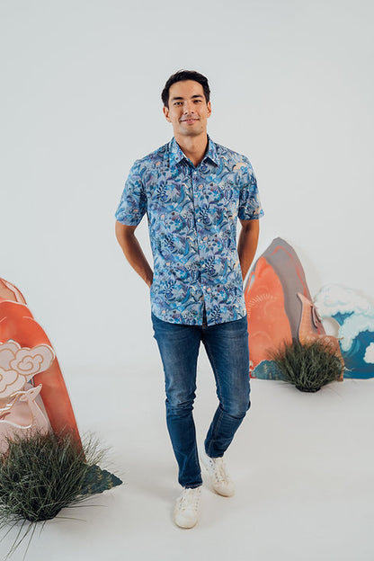 King of Hearts Short Sleeve Shirt for Men