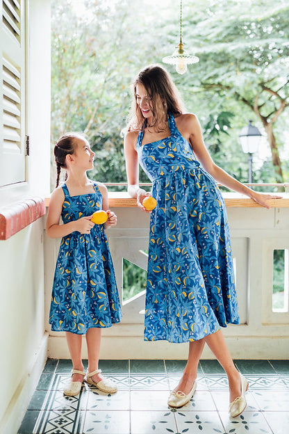 Lana Halterneck Multiway Dress for Ladies in lemon print
