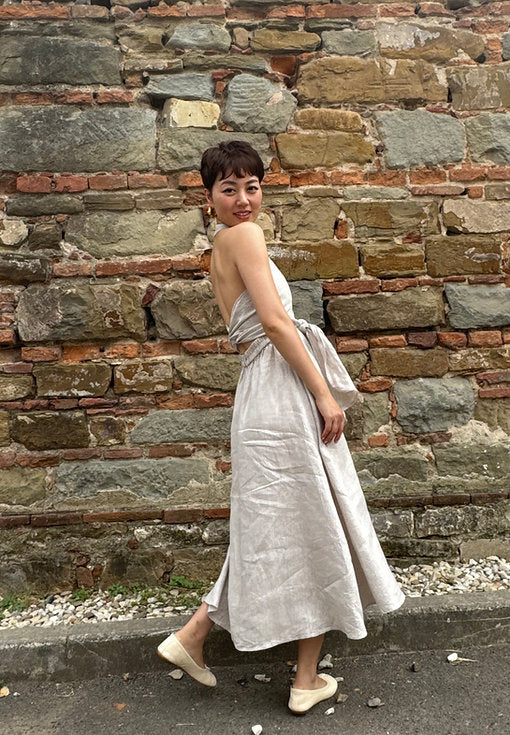 Lana Halterneck Multiway Dress for Ladies in linen