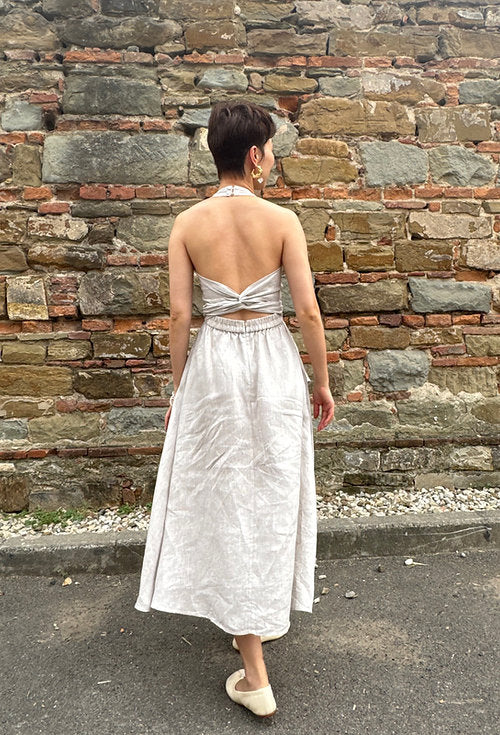 Lana Halterneck Multiway Dress for Ladies in linen