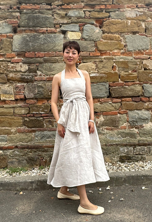 Lana Halterneck Multiway Dress for Ladies in linen