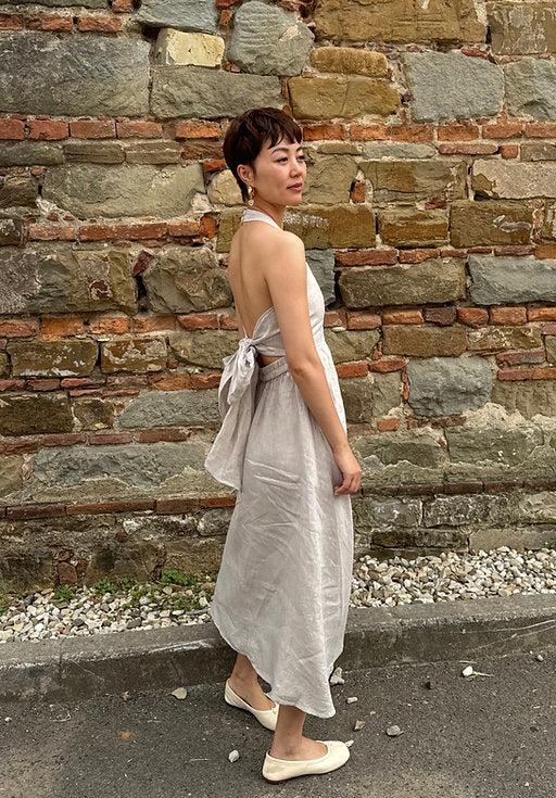 Lana Halterneck Multiway Dress for Ladies in linen