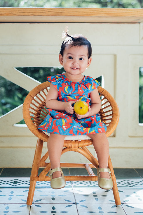 Lemon Onesie Dress for Baby Girls