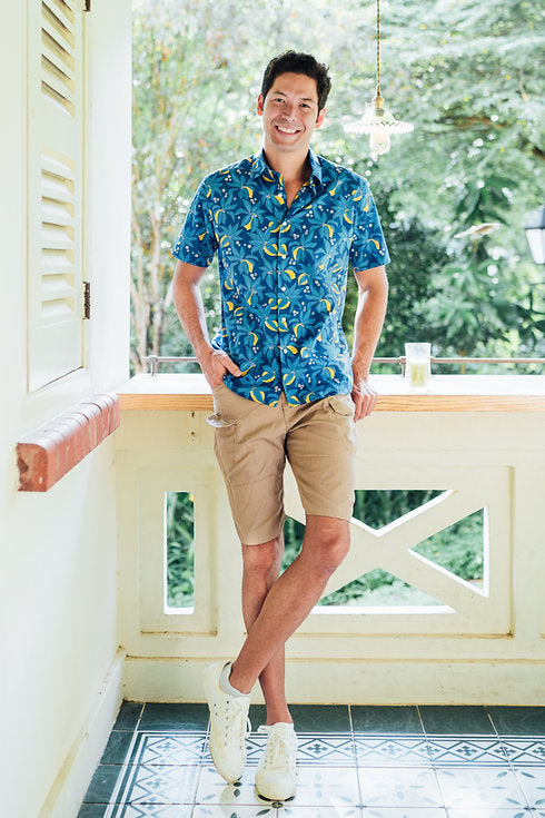 Lemon Short Sleeve Shirt for Men