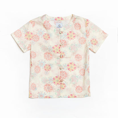 Lucky Rabbit Mandarin Collar Shirt for boys