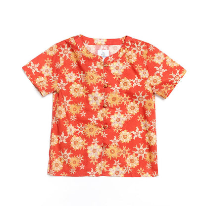 Lucky Rabbit Mandarin Collar Shirt for boys