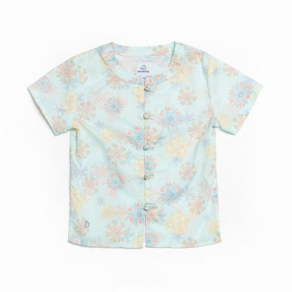 Lucky Rabbit Mandarin Collar Shirt for boys