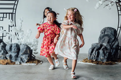 Lucky Rabbit Puff Sleeve Cheongsam for girls