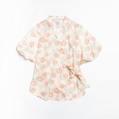 Lucky Rabbit Puff Sleeve Wrap Top for ladies