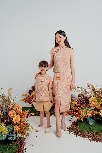 Naiad Mandarin Collar Shirt for boys