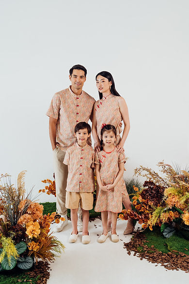 Naiad Mandarin Collar Shirt for boys