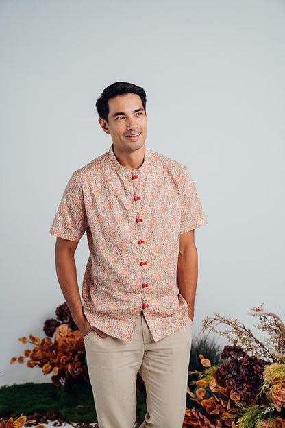 Naiad Mandarin Collar Shirt for men
