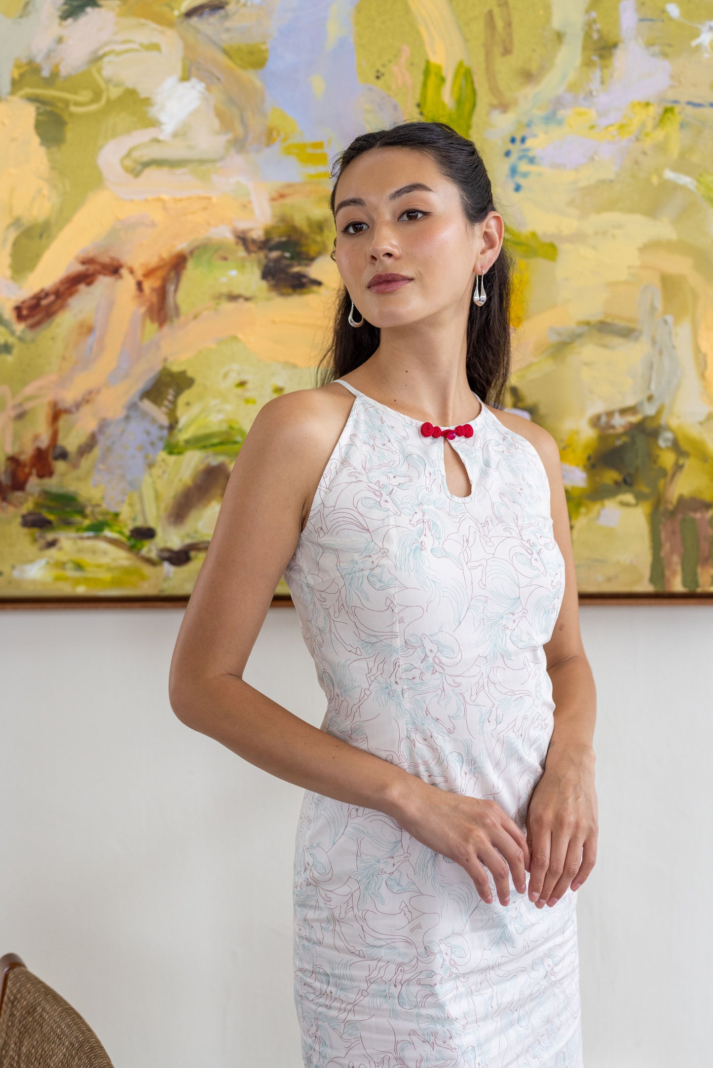 Naz Modern Cheongsam Dress for Lady