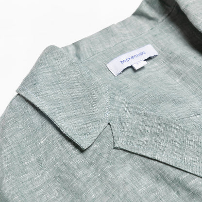 Noah Cuban collar linen shirt