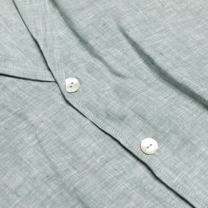 Noah Cuban collar linen shirt
