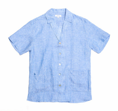 Noah Cuban collar linen shirt