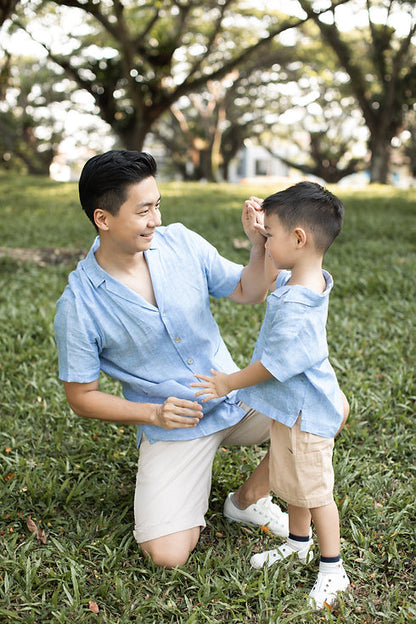 Noah Cuban collar linen shirt