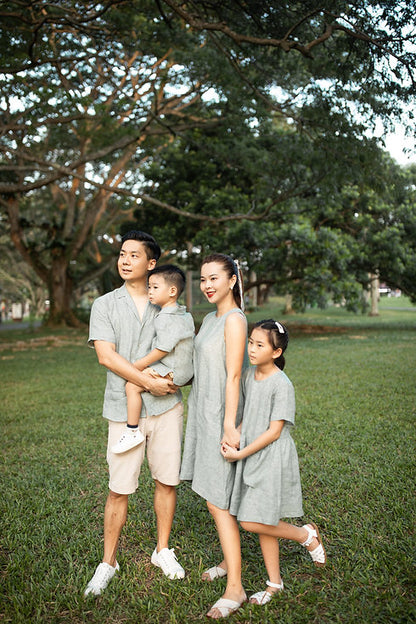 Noah Cuban collar linen shirt