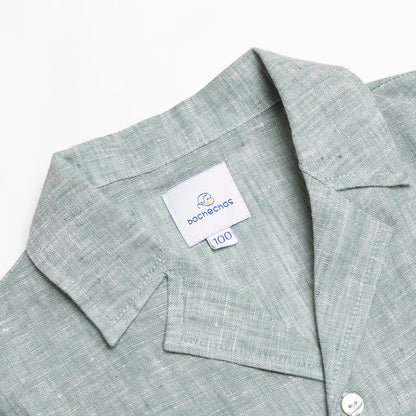 Noah cuban collar linen shirt