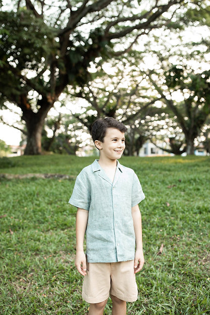 Noah cuban collar linen shirt