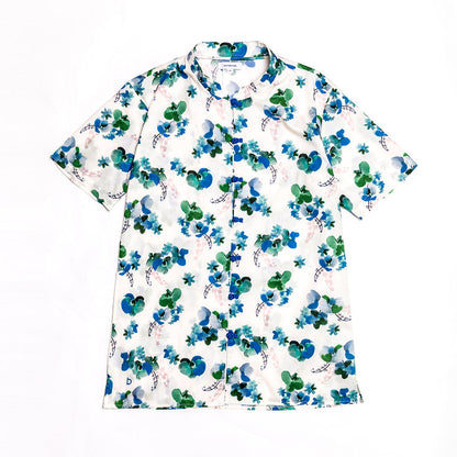 Orchid Mandarin Collar Shirt for men