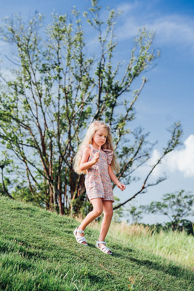 Origami Ruffle Romper for Girls