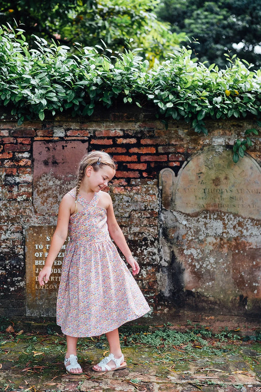 Origami Cross Front Dress for Girls