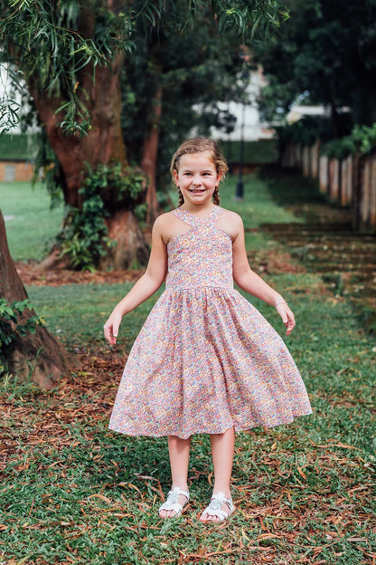 Origami Cross Front Dress for Girls