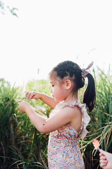 Origami Ruffle Romper for Girls
