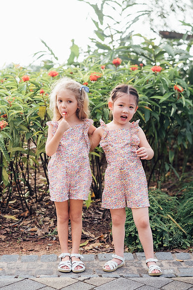 Origami Ruffle Romper for Girls