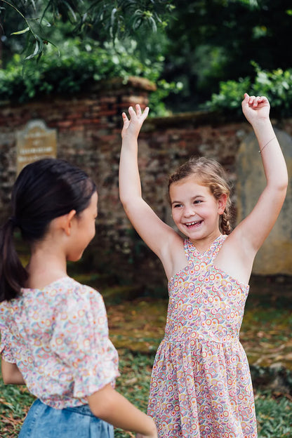 Origami Cross Front Dress for Girls