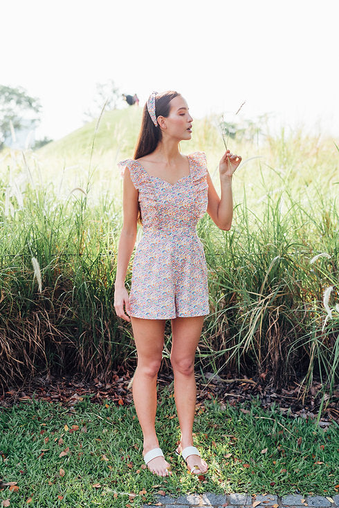 Origami Ruffle Romper for Woman