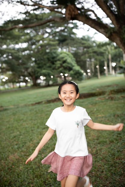 Ox embroidered organic cotton T shirt