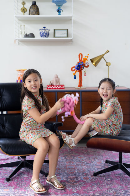 Peony Cheongsam dress for Girl