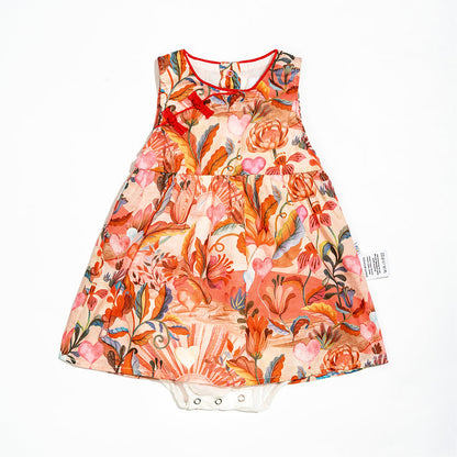 Queen of Hearts Onesie Dress for Baby Girls
