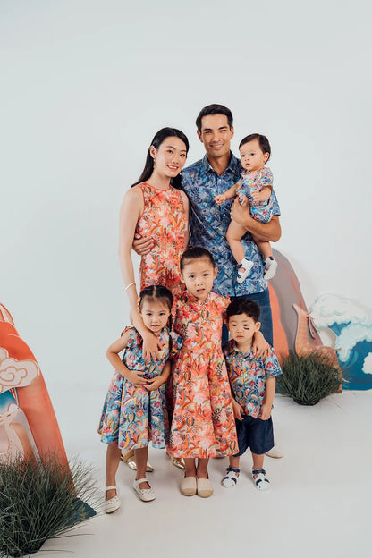 Queen of Hearts Ruffled Cheongsam for girls