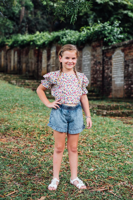Rhapsody Crop Top for Girls