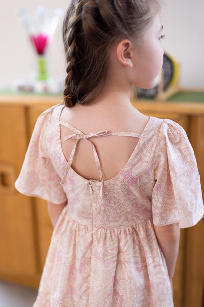 Rosalie Tiered Flutter Sleeve Dress for Girl