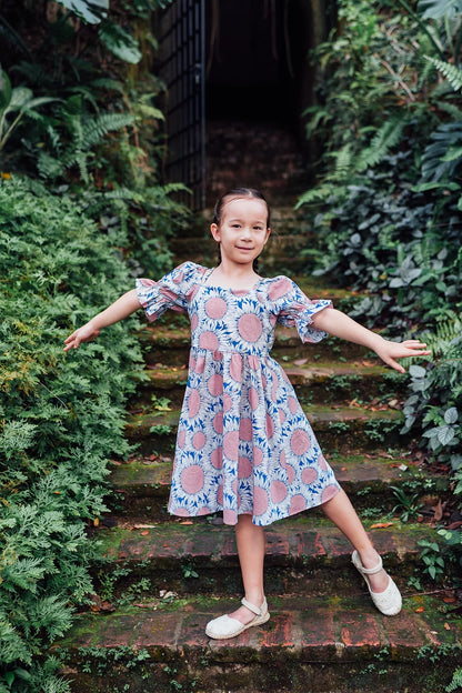 Sunflower Dress for Girls