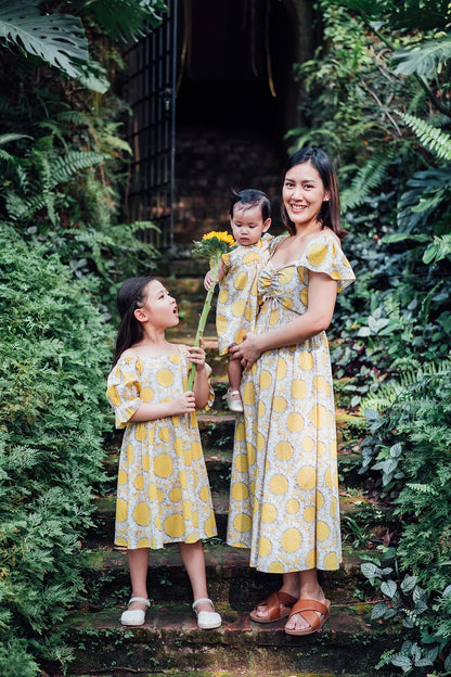 Sunflower Dress for Girls