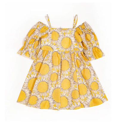 Sunflower Dress for Girls
