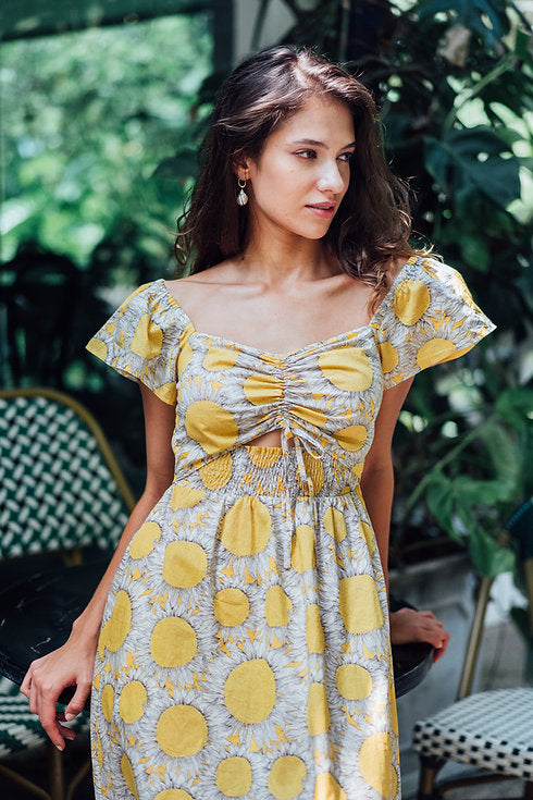Sunflower Dress for Ladies