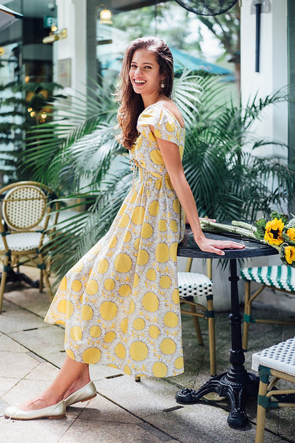 Sunflower Dress for Ladies