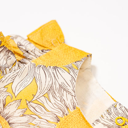 Sunflower Onesie Dress for Baby Girls