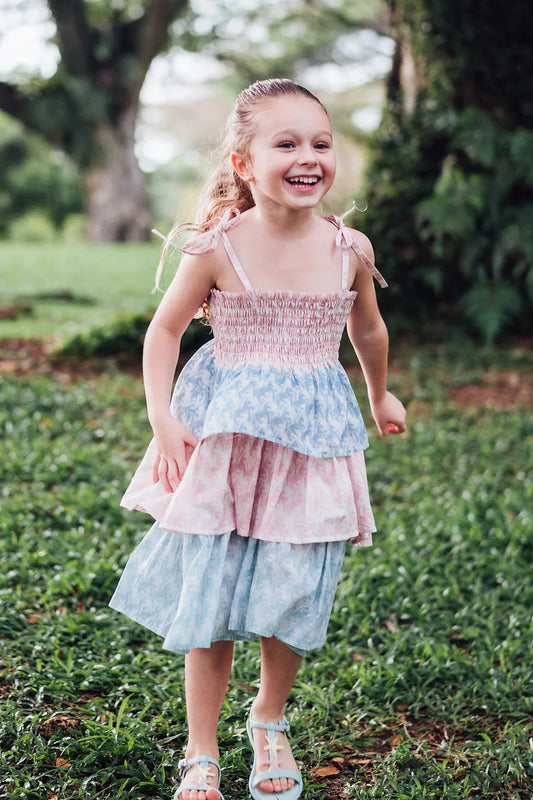 Unicorn Tiered Ruffles Dress for Girls