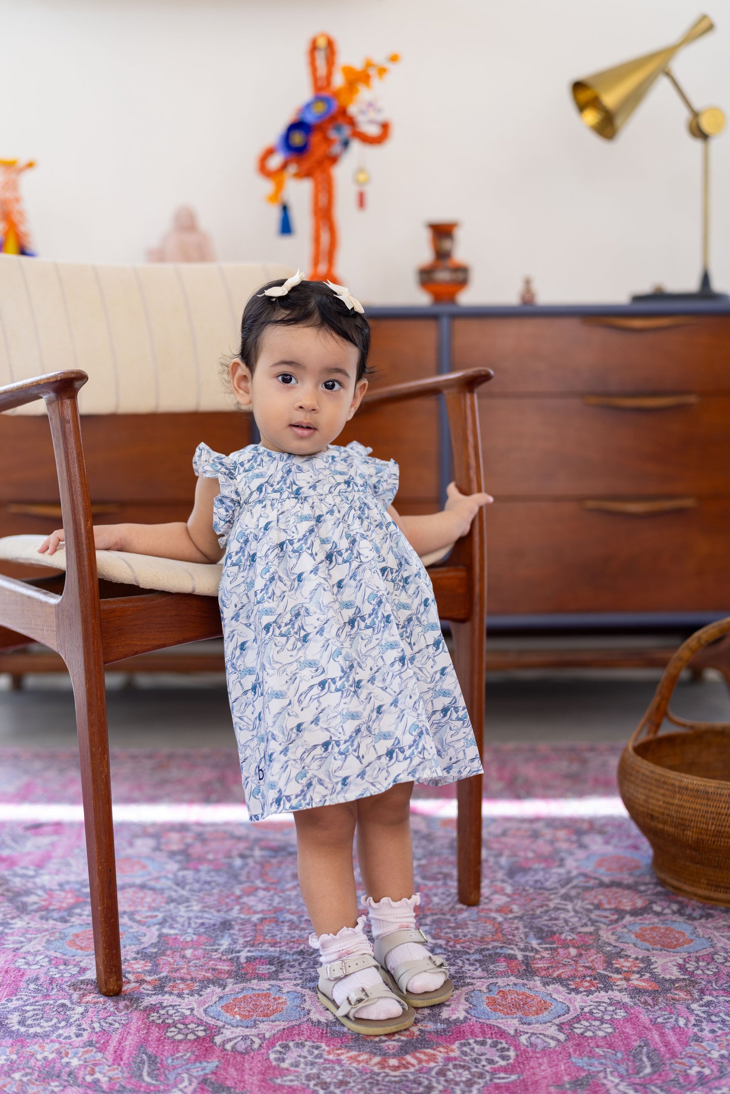 Wild Horse Onesie Dress for Baby Girl