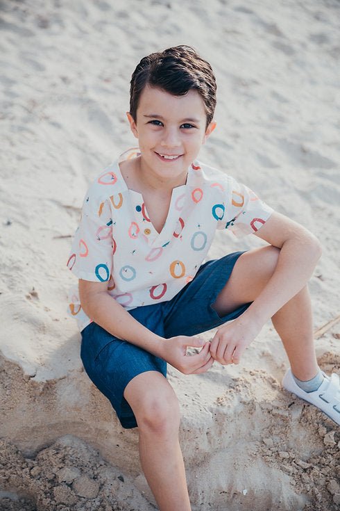 Winning Ring Drop Shoulder Shirt for boy