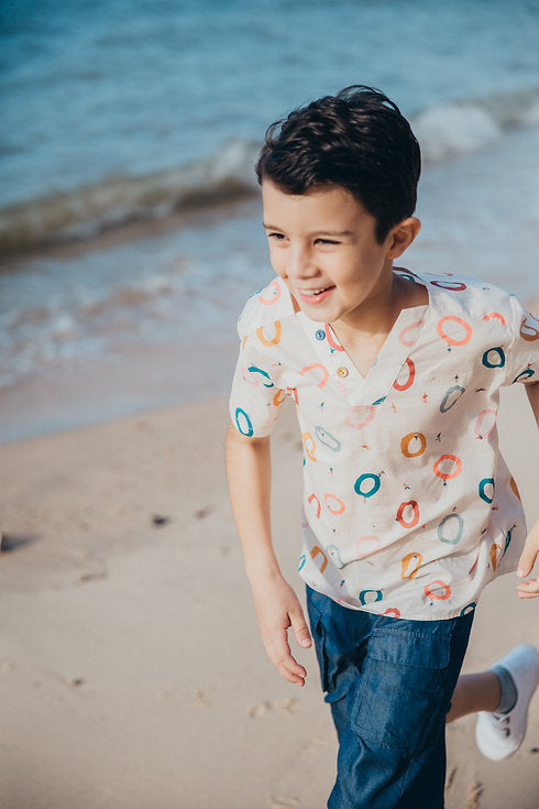 Winning Ring Drop Shoulder Shirt for boy