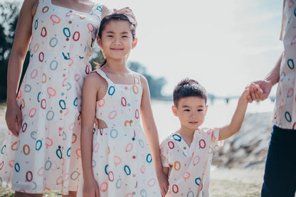 Winning Ring Side Cut-out Dress for girls